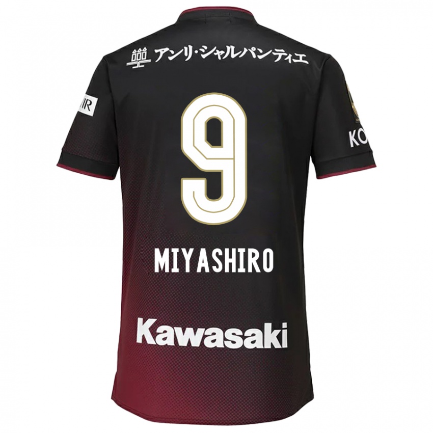 Niño Camiseta Taisei Miyashiro #9 Negro Rojo 1ª Equipación 2024/25 La Camisa México