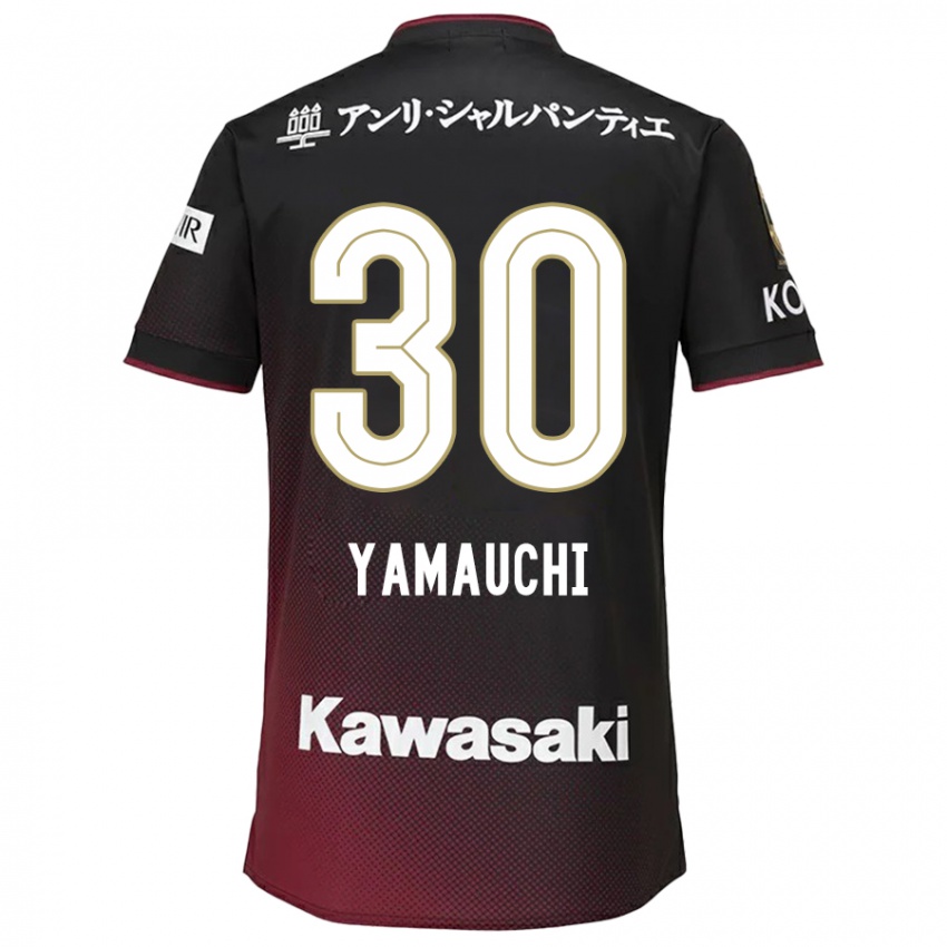 Niño Camiseta Kakeru Yamauchi #30 Negro Rojo 1ª Equipación 2024/25 La Camisa México