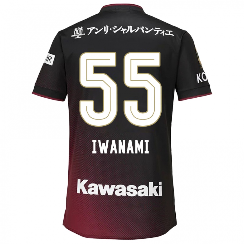 Niño Camiseta Takuya Iwanami #55 Negro Rojo 1ª Equipación 2024/25 La Camisa México