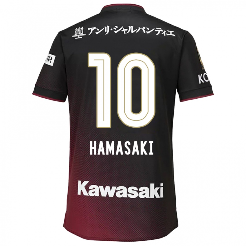 Niño Camiseta Kento Hamasaki #10 Negro Rojo 1ª Equipación 2024/25 La Camisa México