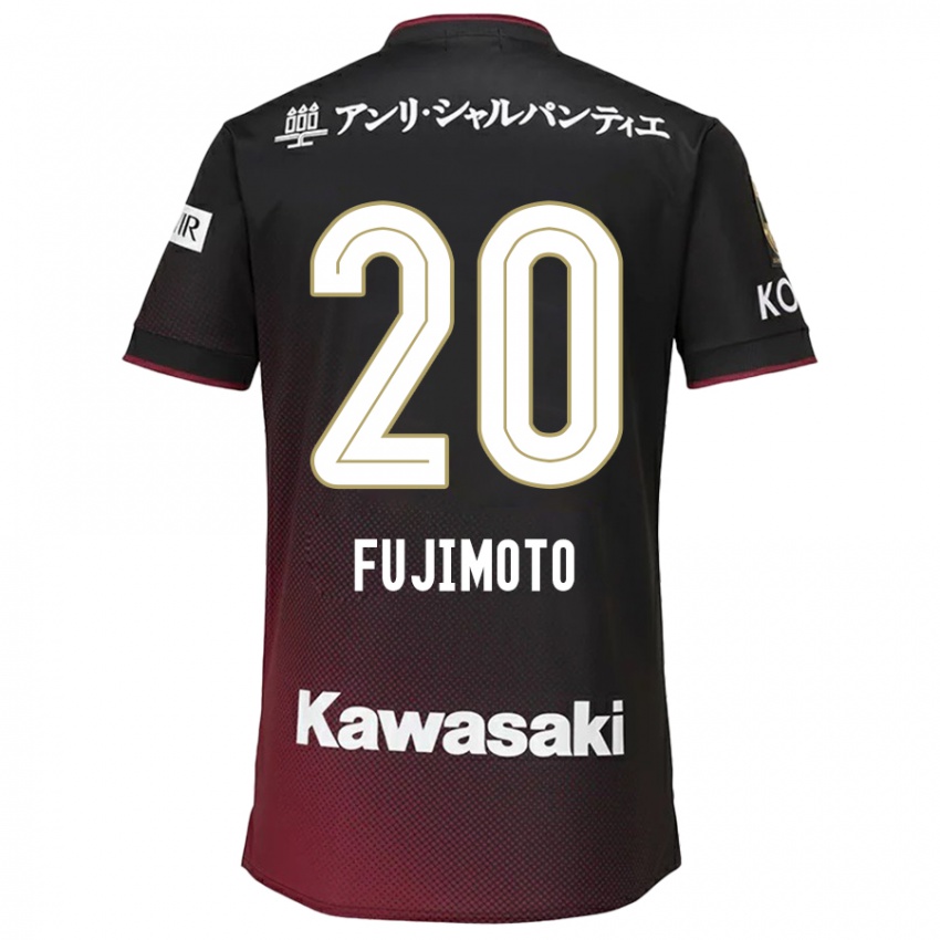 Niño Camiseta Riku Fujimoto #20 Negro Rojo 1ª Equipación 2024/25 La Camisa México