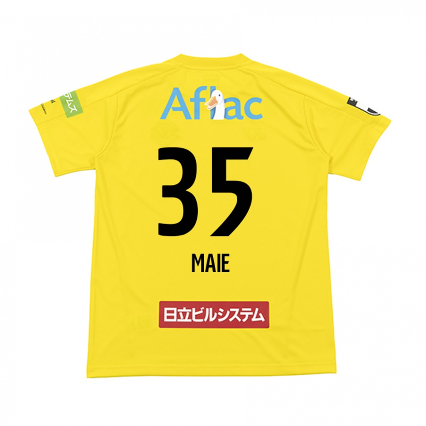 Niño Camiseta Hidetaka Maie #35 Amarillo Negro 1ª Equipación 2024/25 La Camisa México