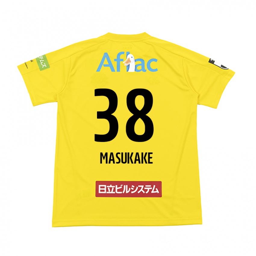 Niño Camiseta Yugo Masukake #38 Amarillo Negro 1ª Equipación 2024/25 La Camisa México