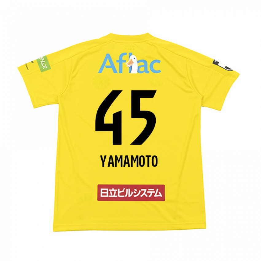 Niño Camiseta Ota Yamamoto #45 Amarillo Negro 1ª Equipación 2024/25 La Camisa México