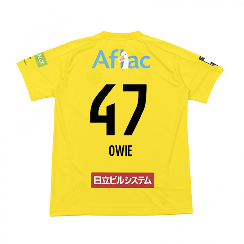 Niño Camiseta William Owie #47 Amarillo Negro 1ª Equipación 2024/25 La Camisa México