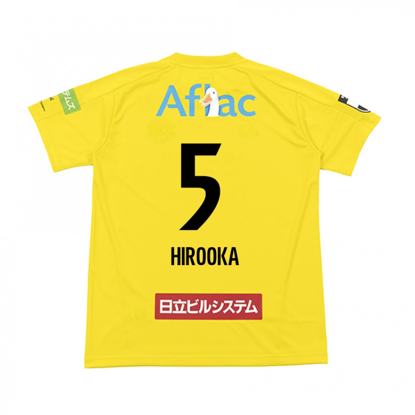 Niño Camiseta Eita Hirooka #5 Amarillo Negro 1ª Equipación 2024/25 La Camisa México