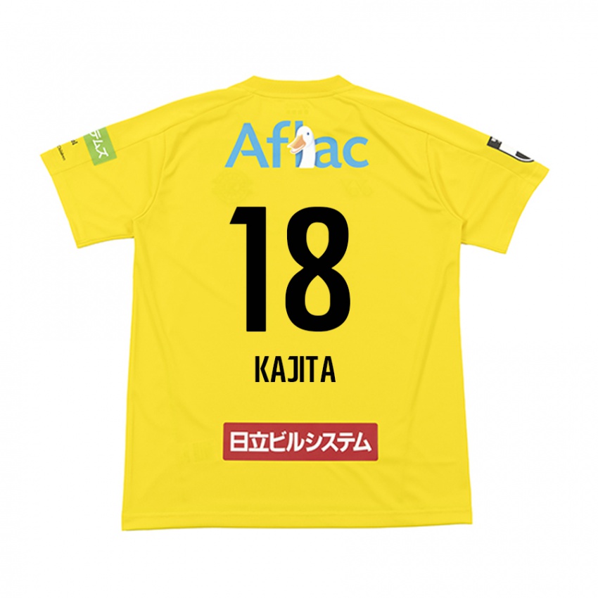 Niño Camiseta Kento Kajita #18 Amarillo Negro 1ª Equipación 2024/25 La Camisa México