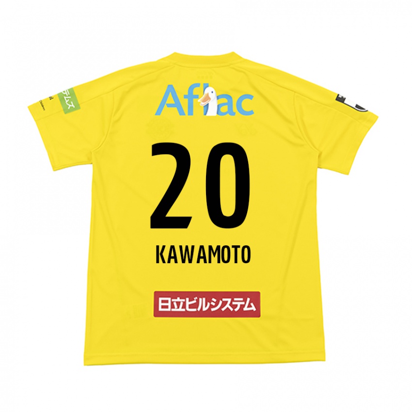 Niño Camiseta Daizen Kawamoto #20 Amarillo Negro 1ª Equipación 2024/25 La Camisa México