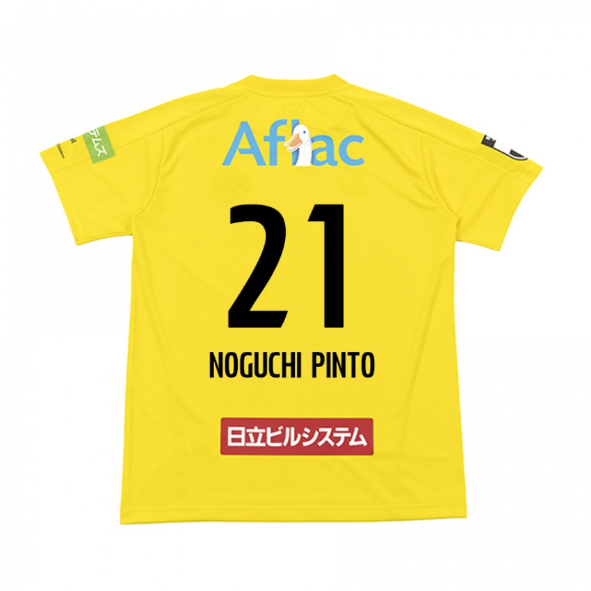 Niño Camiseta Amato Noguchi Pinto #21 Amarillo Negro 1ª Equipación 2024/25 La Camisa México