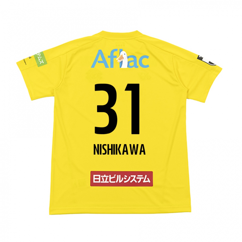 Niño Camiseta Genki Nishikawa #31 Amarillo Negro 1ª Equipación 2024/25 La Camisa México