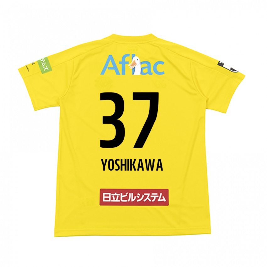 Niño Camiseta Haruto Yoshikawa #37 Amarillo Negro 1ª Equipación 2024/25 La Camisa México