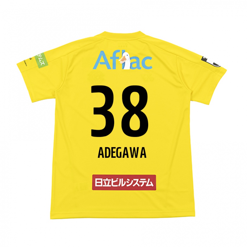 Niño Camiseta Koa Adegawa #38 Amarillo Negro 1ª Equipación 2024/25 La Camisa México