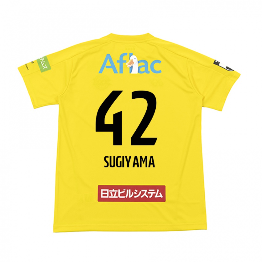 Niño Camiseta Shunnosuke Sugiyama #42 Amarillo Negro 1ª Equipación 2024/25 La Camisa México