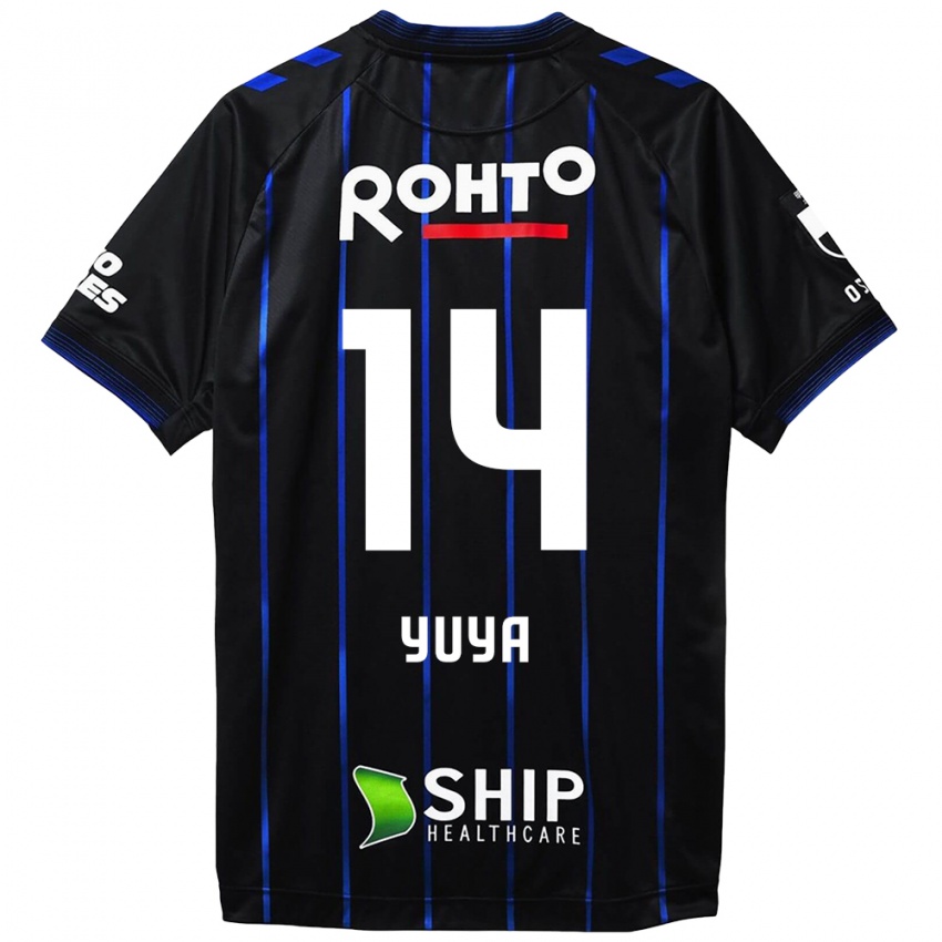 Niño Camiseta Yuya Fukuda #14 Azul Negro 1ª Equipación 2024/25 La Camisa México