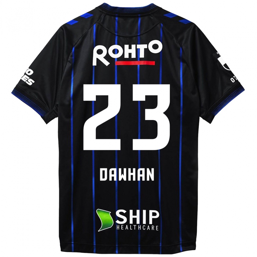 Niño Camiseta Dawhan #23 Azul Negro 1ª Equipación 2024/25 La Camisa México