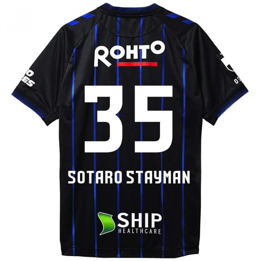 Niño Camiseta Joshua Sotaro Stayman #35 Azul Negro 1ª Equipación 2024/25 La Camisa México