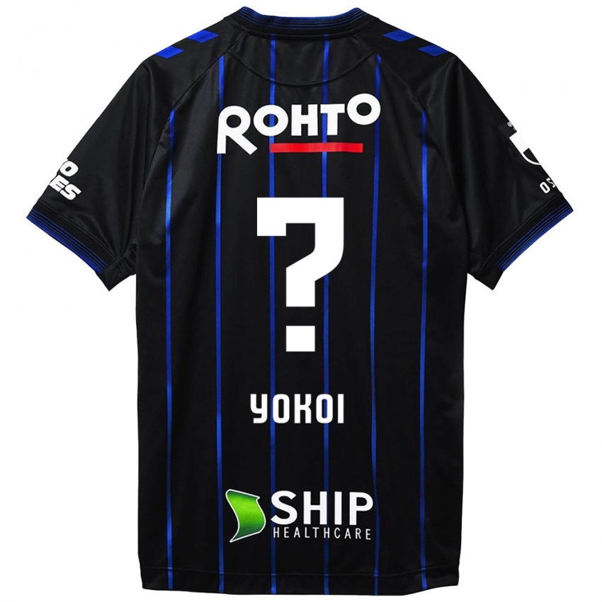 Niño Camiseta Yuya Yokoi #0 Azul Negro 1ª Equipación 2024/25 La Camisa México