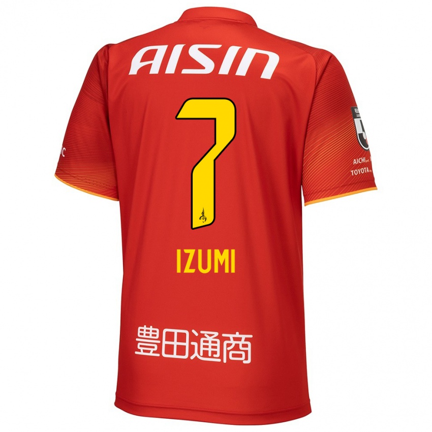 Niño Camiseta Ryuji Izumi #7 Rojo Blanco Amarillo 1ª Equipación 2024/25 La Camisa México