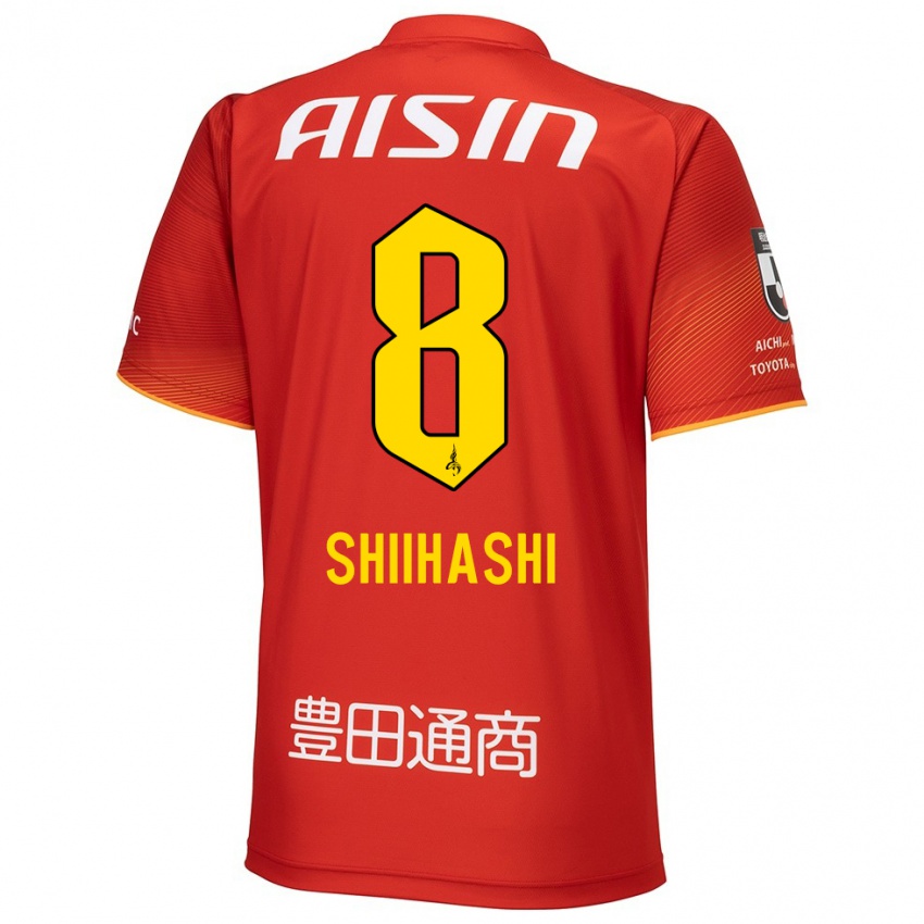 Niño Camiseta Keiya Shiihashi #8 Rojo Blanco Amarillo 1ª Equipación 2024/25 La Camisa México