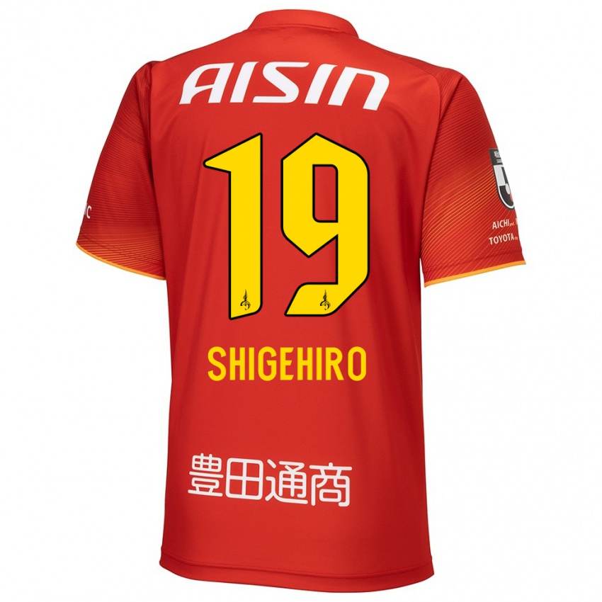 Niño Camiseta Takuya Shigehiro #19 Rojo Blanco Amarillo 1ª Equipación 2024/25 La Camisa México