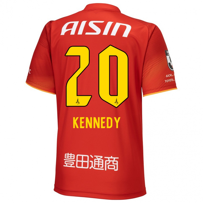 Niño Camiseta Kennedy Egbus Mikuni #20 Rojo Blanco Amarillo 1ª Equipación 2024/25 La Camisa México