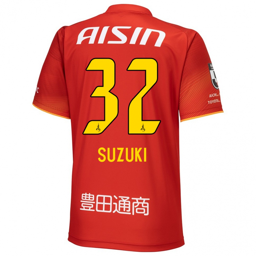 Niño Camiseta Haruto Suzuki #32 Rojo Blanco Amarillo 1ª Equipación 2024/25 La Camisa México