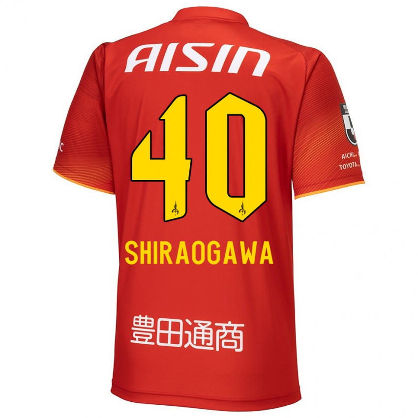 Niño Camiseta Rekuto Shiraogawa #40 Rojo Blanco Amarillo 1ª Equipación 2024/25 La Camisa México