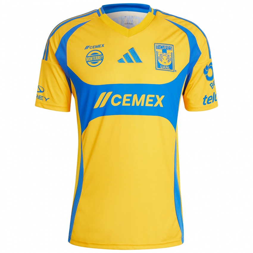 Niño Camiseta Omar Reynoso #0 Oro Amarillo 1ª Equipación 2024/25 La Camisa México