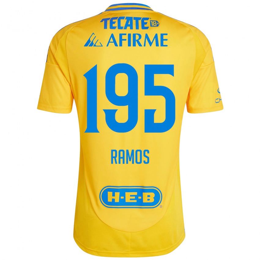 Niño Camiseta Rodrigo Ramos #195 Oro Amarillo 1ª Equipación 2024/25 La Camisa México