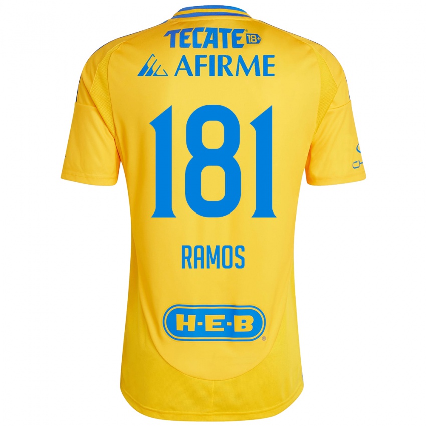 Niño Camiseta Anthony Ramos #181 Oro Amarillo 1ª Equipación 2024/25 La Camisa México