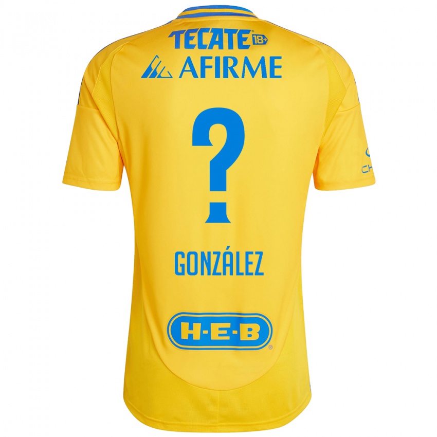 Niño Camiseta Fernando González #0 Oro Amarillo 1ª Equipación 2024/25 La Camisa México