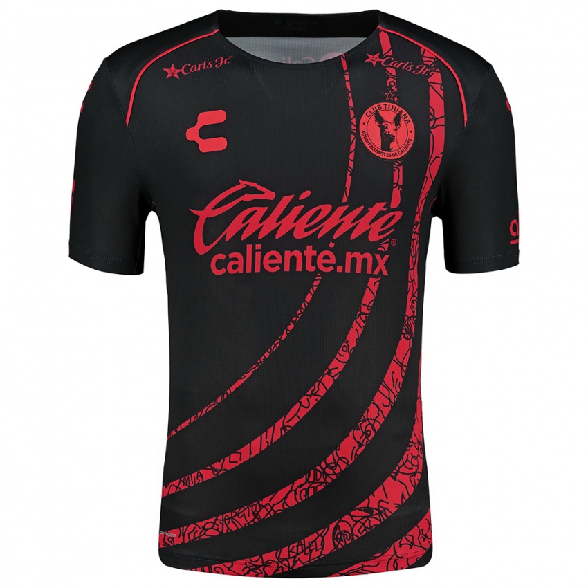 Niño Camiseta Mariana Munguía #19 Negro Rojo 1ª Equipación 2024/25 La Camisa México