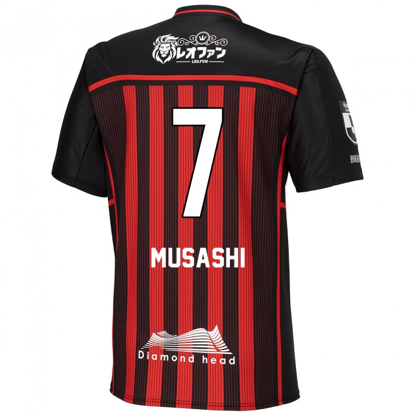 Niño Camiseta Musashi Suzuki #7 Negro Rojo 1ª Equipación 2024/25 La Camisa México