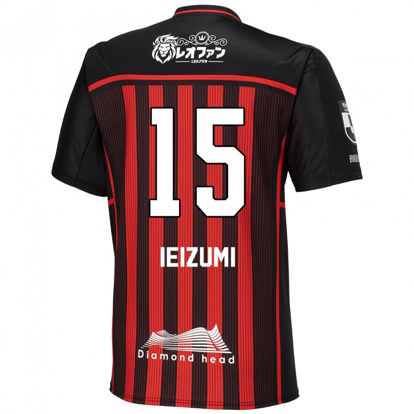 Niño Camiseta Rei Ieizumi #15 Negro Rojo 1ª Equipación 2024/25 La Camisa México