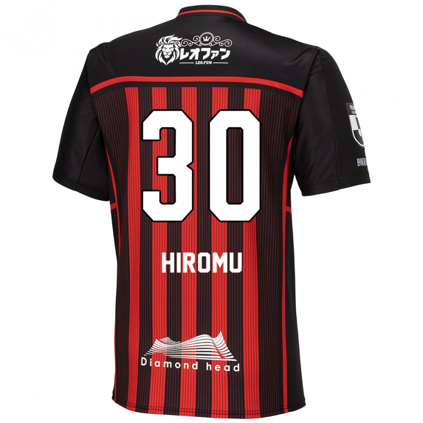 Niño Camiseta Hiromu Tanaka #30 Negro Rojo 1ª Equipación 2024/25 La Camisa México