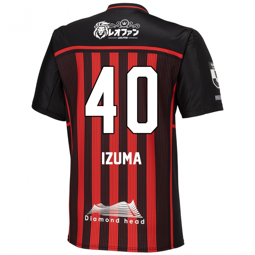 Niño Camiseta Shido Izuma #40 Negro Rojo 1ª Equipación 2024/25 La Camisa México