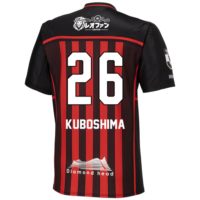 Niño Camiseta Takeharu Kuboshima #26 Negro Rojo 1ª Equipación 2024/25 La Camisa México