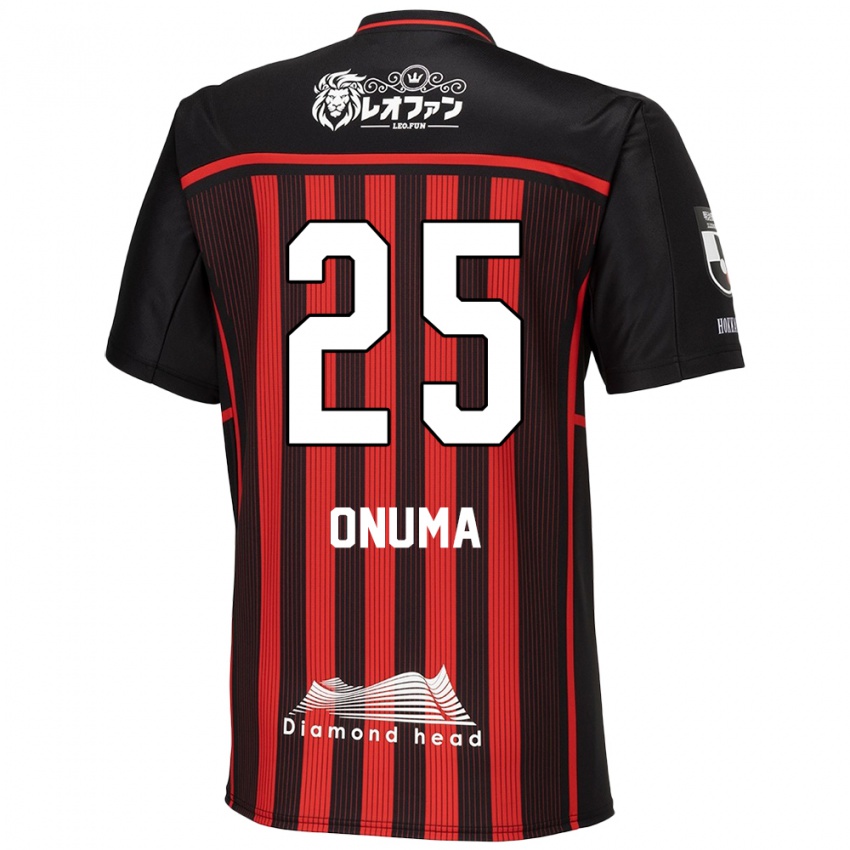 Niño Camiseta Akito Onuma #25 Negro Rojo 1ª Equipación 2024/25 La Camisa México