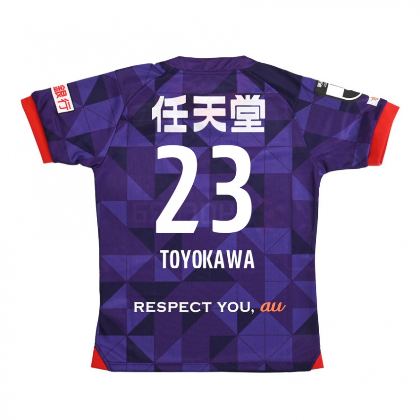 Niño Camiseta Yuta Toyokawa #23 Púrpura Blanco 1ª Equipación 2024/25 La Camisa México