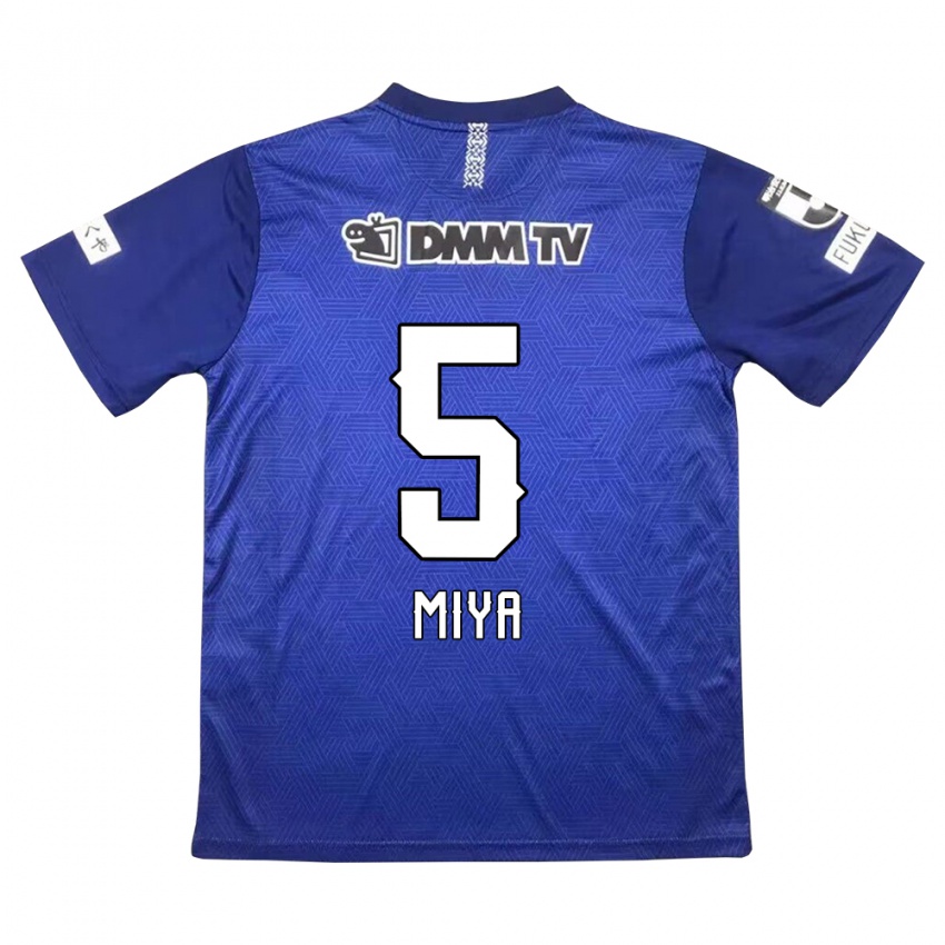 Niño Camiseta Daiki Miya #5 Azul Oscuro 1ª Equipación 2024/25 La Camisa México