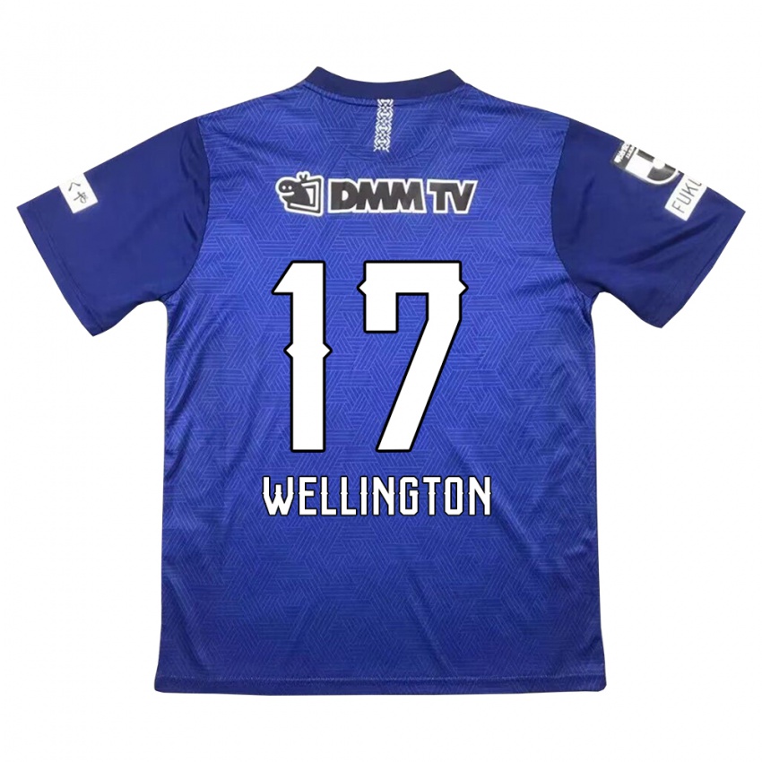 Niño Camiseta Wellington #17 Azul Oscuro 1ª Equipación 2024/25 La Camisa México