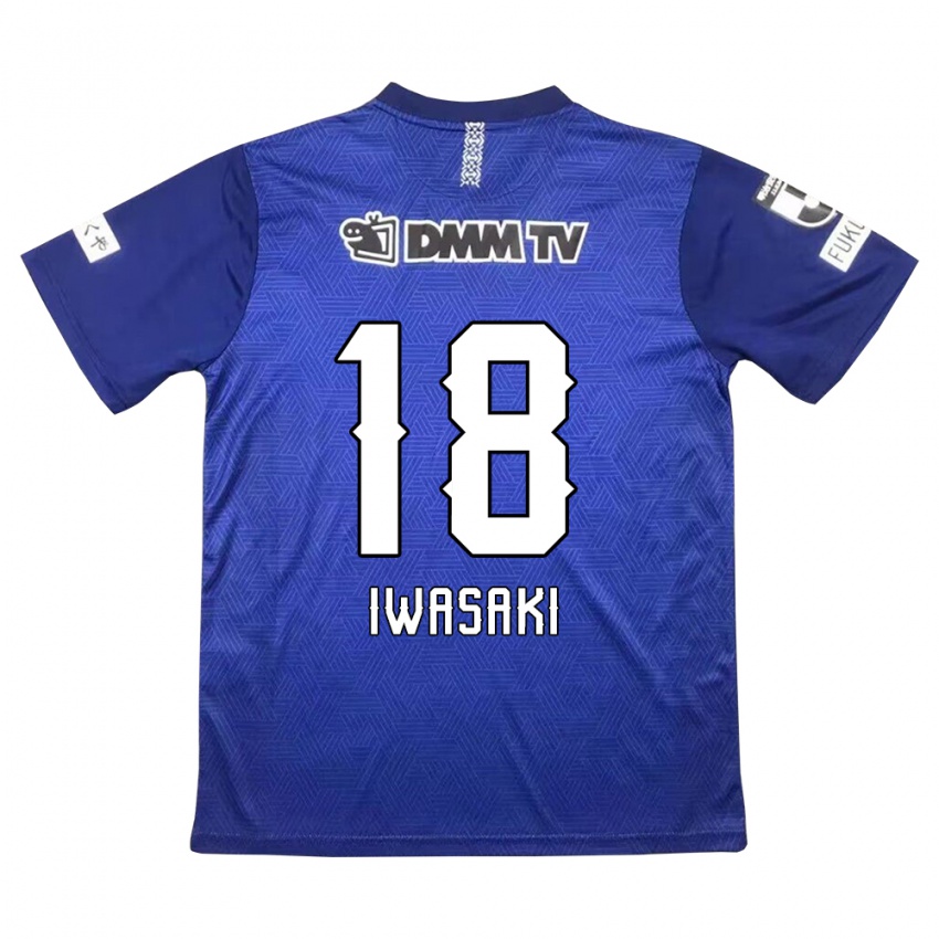 Niño Camiseta Yuto Iwasaki #18 Azul Oscuro 1ª Equipación 2024/25 La Camisa México