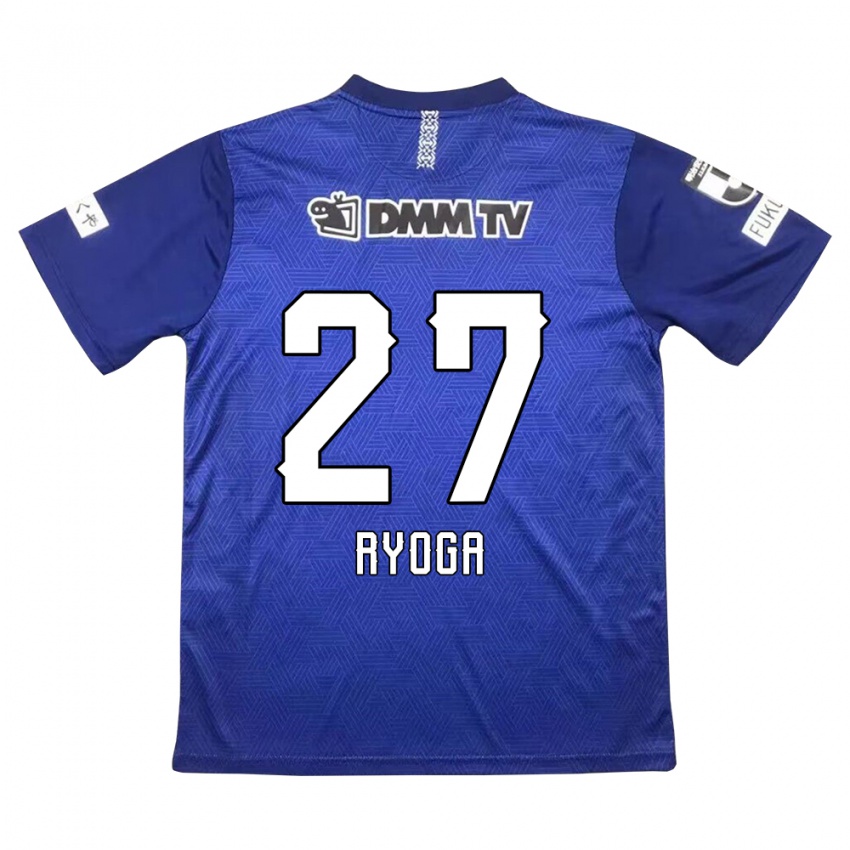 Niño Camiseta Ryoga Sato #27 Azul Oscuro 1ª Equipación 2024/25 La Camisa México