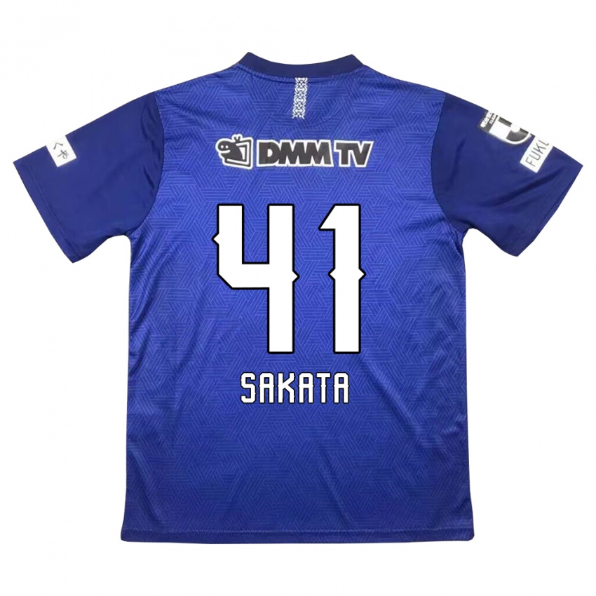 Niño Camiseta Daiki Sakata #41 Azul Oscuro 1ª Equipación 2024/25 La Camisa México