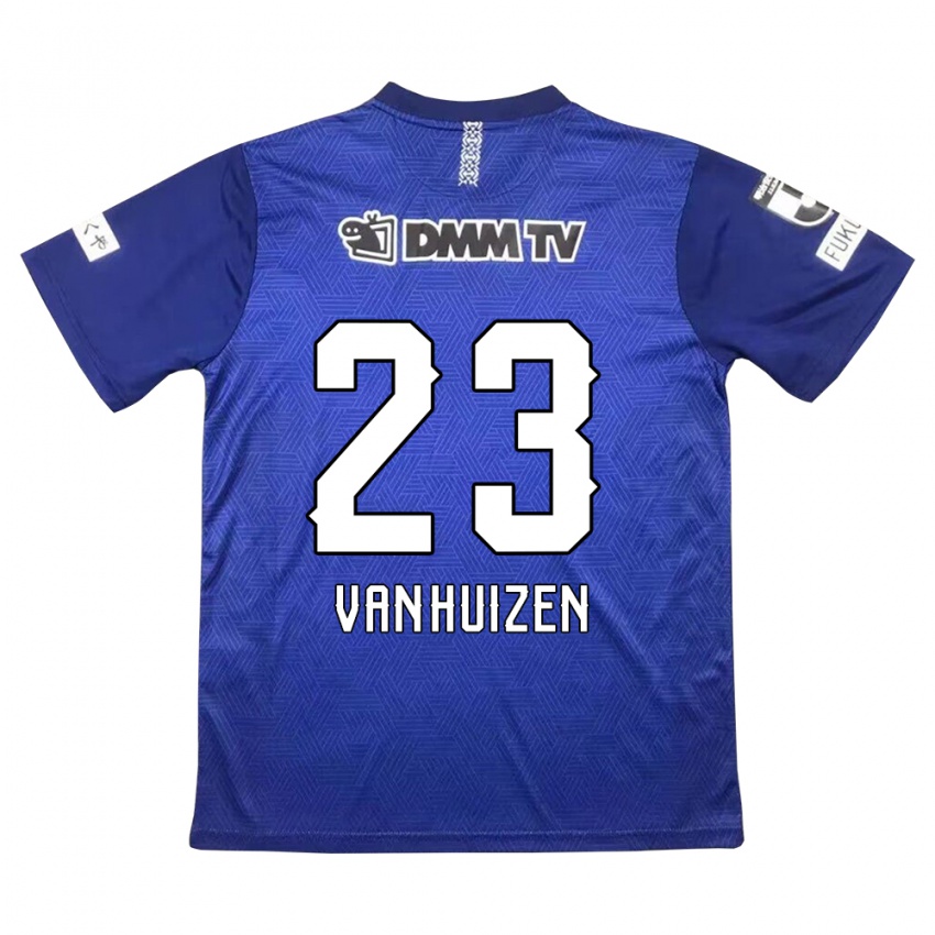 Niño Camiseta Haruki Christopher Van Huizen #23 Azul Oscuro 1ª Equipación 2024/25 La Camisa México