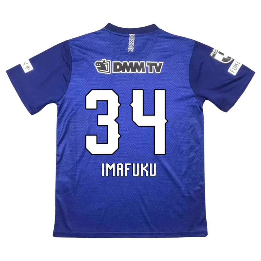 Niño Camiseta Kennosuke Imafuku #34 Azul Oscuro 1ª Equipación 2024/25 La Camisa México