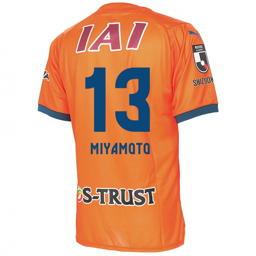 Niño Camiseta Kota Miyamoto #13 Naranja Azul 1ª Equipación 2024/25 La Camisa México