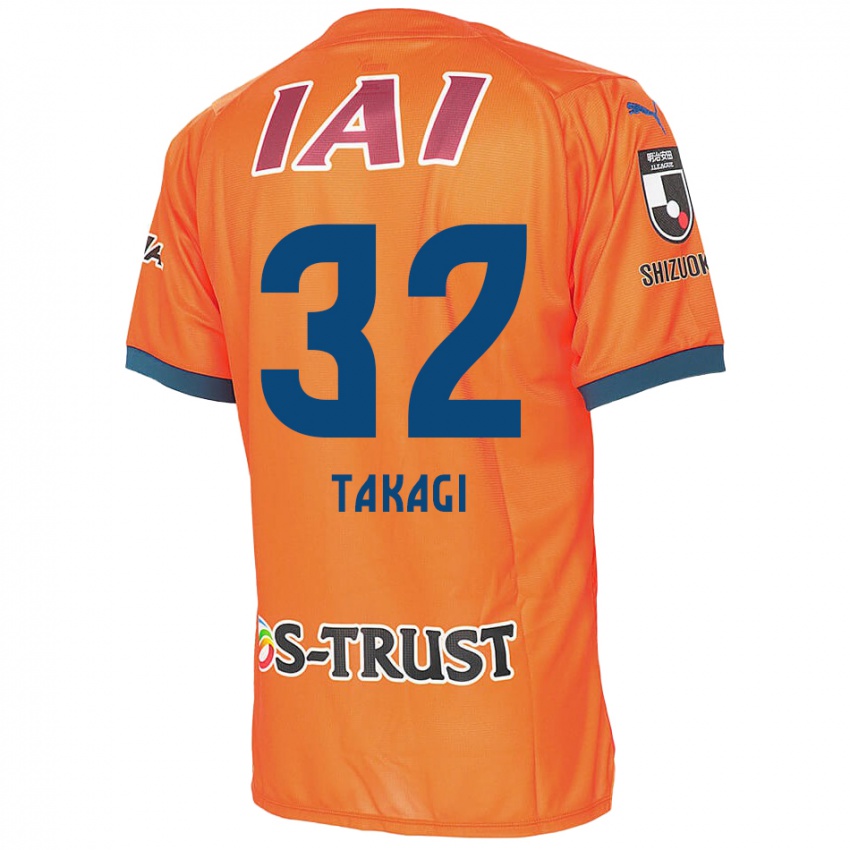 Niño Camiseta Sen Takagi #32 Naranja Azul 1ª Equipación 2024/25 La Camisa México