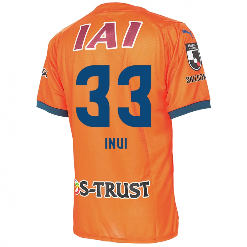 Niño Camiseta Takashi Inui #33 Naranja Azul 1ª Equipación 2024/25 La Camisa México