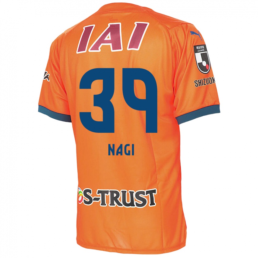 Niño Camiseta Nagi Kawatani #39 Naranja Azul 1ª Equipación 2024/25 La Camisa México